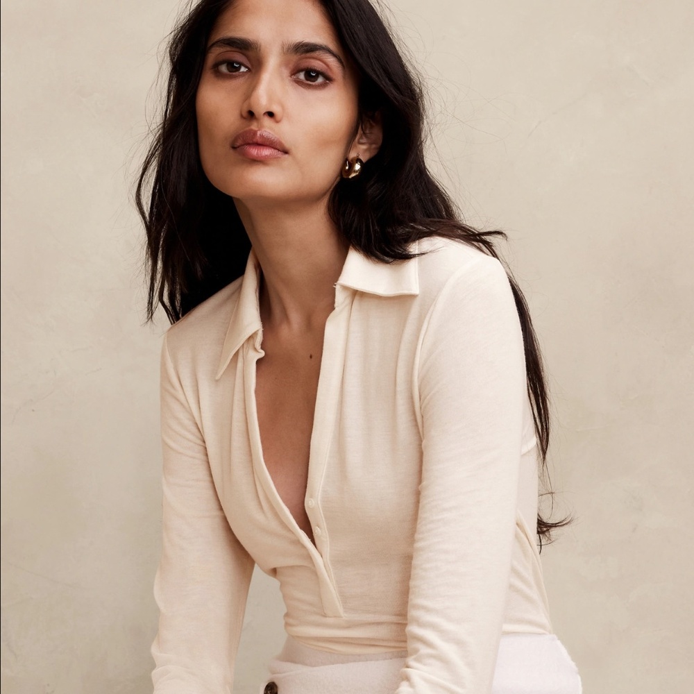 Banana Republic Aleah Wool-Blend Top NWT